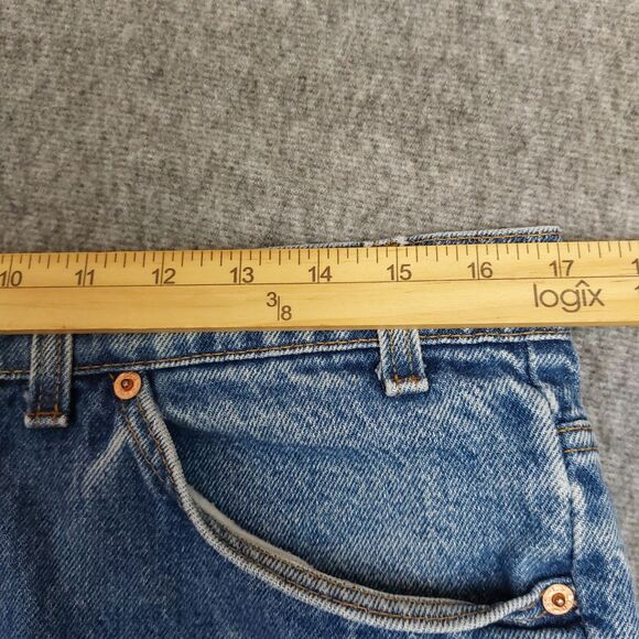 VTG Levis 517 Bootcut Jeans Men's 36x30(Fit34x28.5) Blue Orange Tab Made in USA - Picture 5 of 10